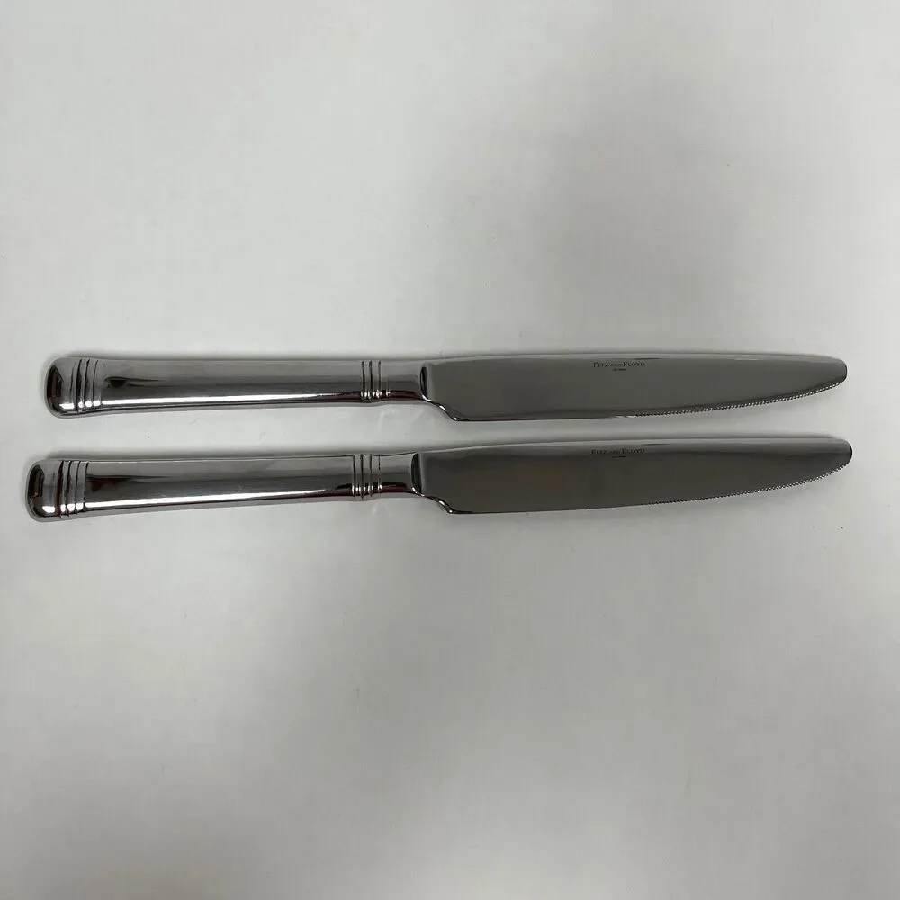 Fitz and Floyd Everyday Bistro Vietnam Silver Knives Lot‎ of 2